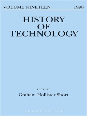 cover image of History of Technology Volume 19